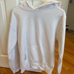 Gildan White Men's Pullover Hoodie